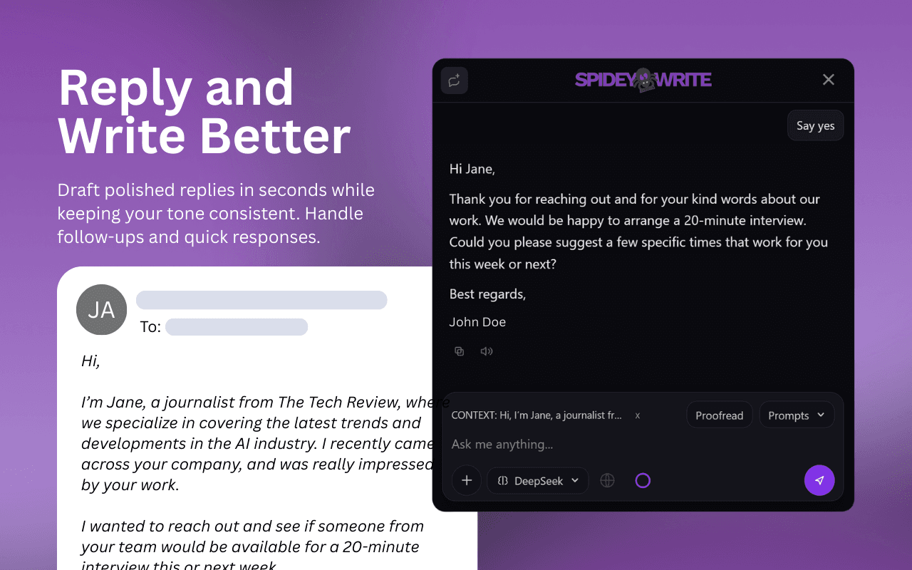 Reply and Write Better