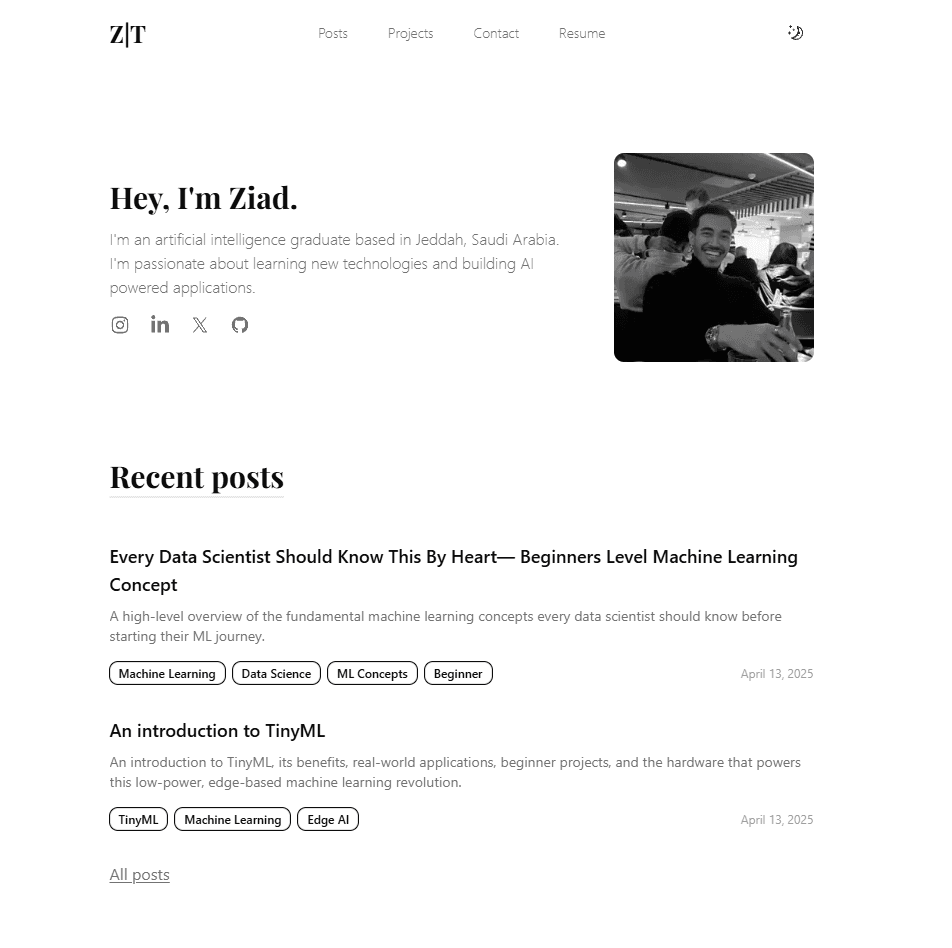 Personal Portfolio Website
