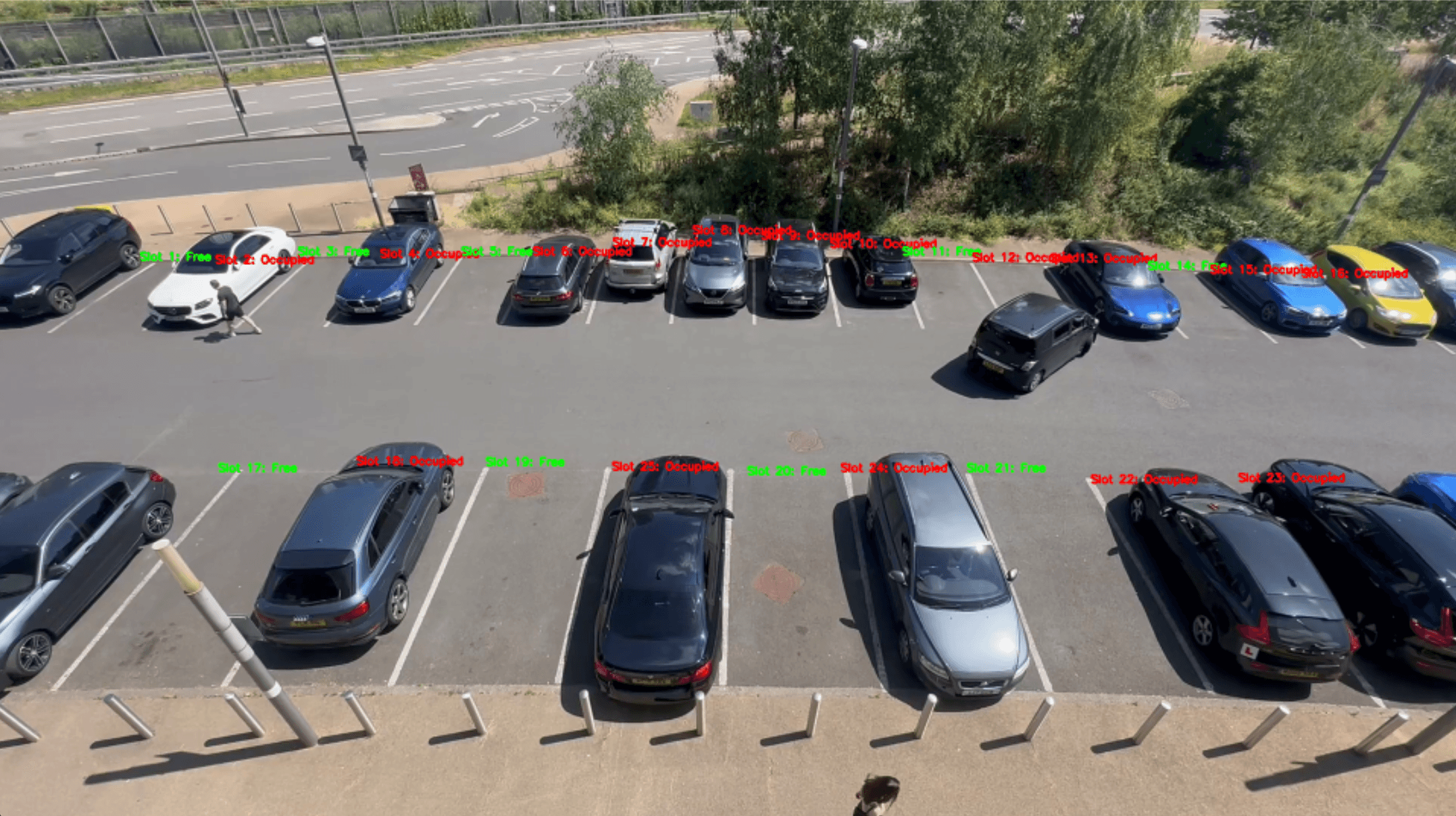 Smart Parking Using Computer Vision and Edge Computing